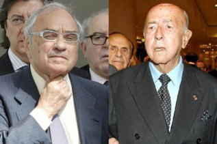 Los ex ministros Rodolfo Martin Villa y Jos Utrera Molina.