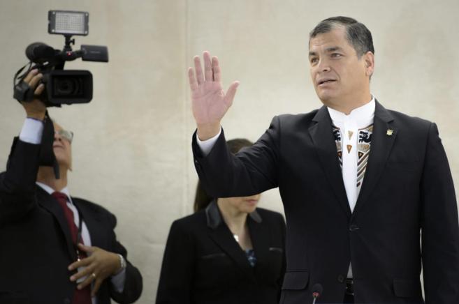Rafael Correa, el presidente de Ecuador.