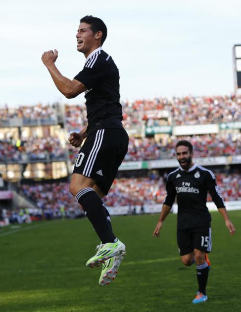 James Rodrguez celebra un gol en Granada.