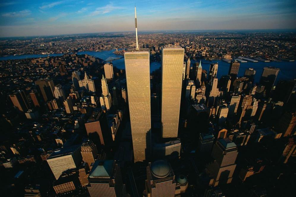 Las Torres Gemelas en Manhattan, antes del ataque terrorista de 2005.