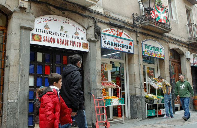 Tiendas del comercio minorista en Bilbao.