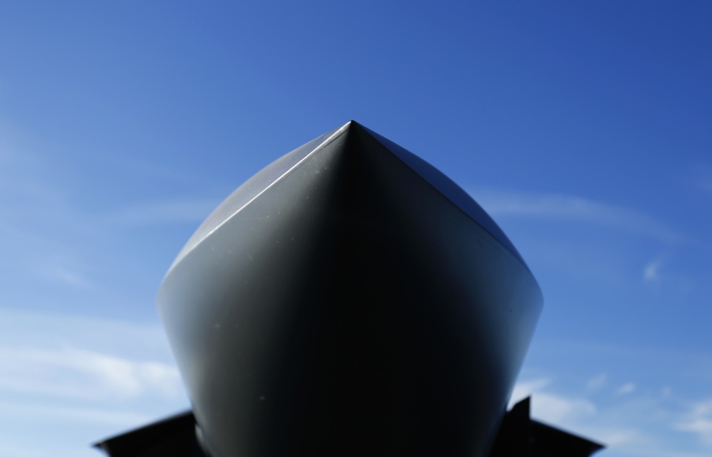 La nariz del "F-35C Joint Strike Fighter", de Lockheed Martin Corp.,...