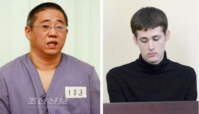 Kenneth Bae y Matthew Todd, estadounidenses liberados por Pyongyang.