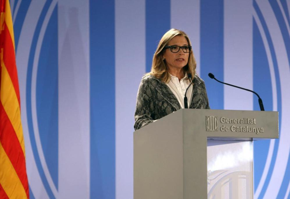 La vicepresidenta de la Generalit, Joana Ortega, durante su...