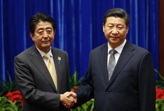 El presidente chino y el primer ministro japons, en la Cumbre de la...