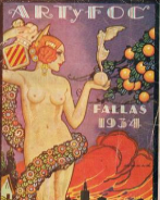 Cartel de las Fallas en 1934.