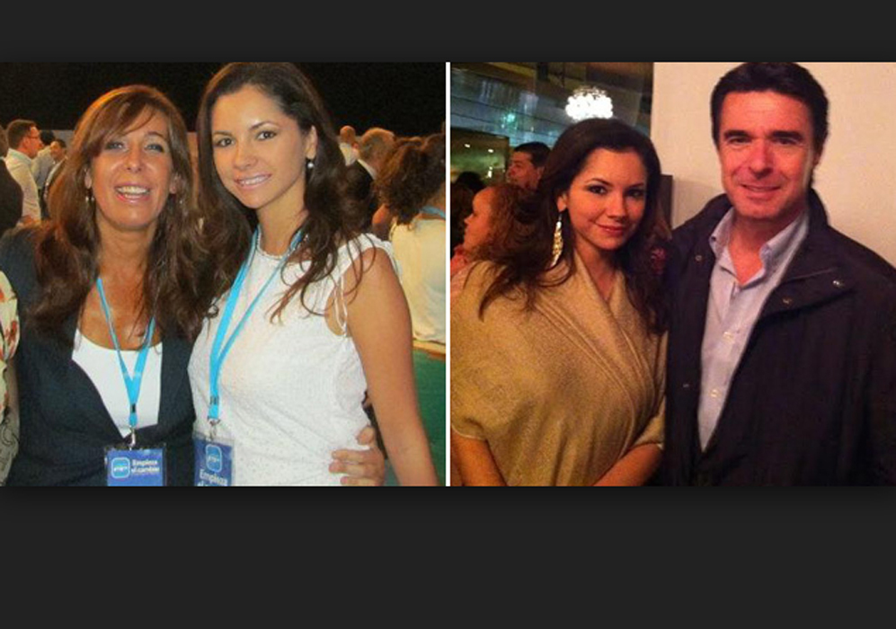 Olga Mara se fotografi junto a Alicia Snchez-Camacho, presidenta...