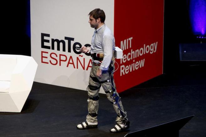 El exoesqueleto presentado el miércoles en EmTech.