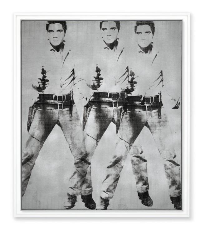 La obra de Andy Warhol, "Triple Elvis", vendida por 65, 8...