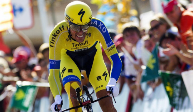 Contador, durante la Vuelta a Espaa de este ao.