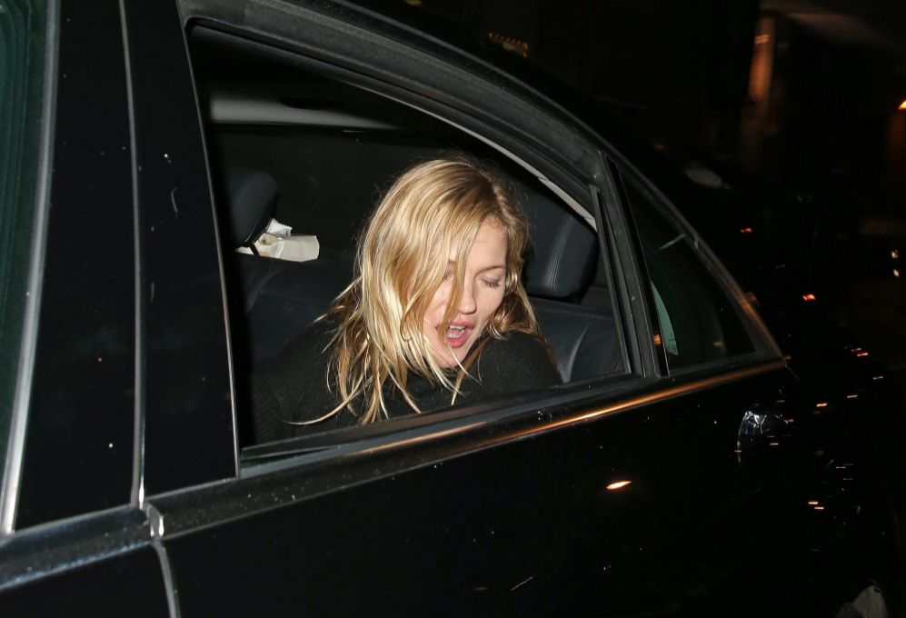 Kate Moss, hace dos semanas tras una noche de fiesta en Londres.