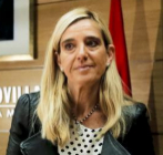 Mariola Vargas, tras ser elegida como nueva alcaldesa de Collado...