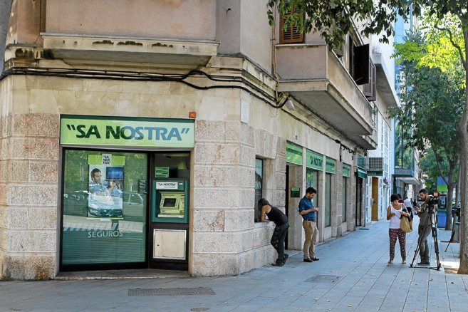 Oficina de 'Sa Nostra' en el Paseo Mallorca.