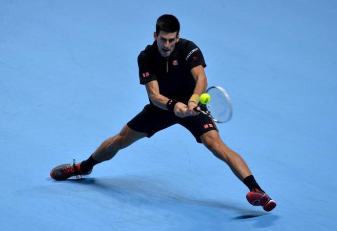 Djokovic, en su partido de semifinales ante Nishikori.