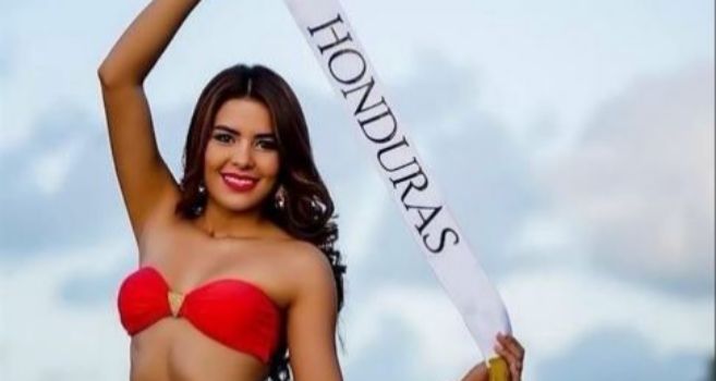 La reina de la belleza hondurea, Mara Jos Alvarado, en una...