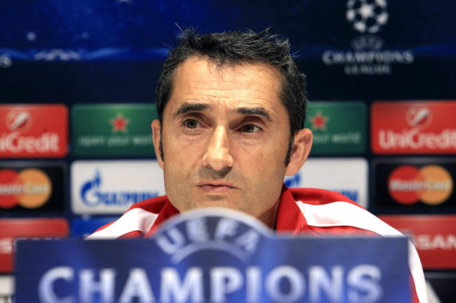 El entrenador del Athletic Club de Bilbao, Ernesto Valverde.