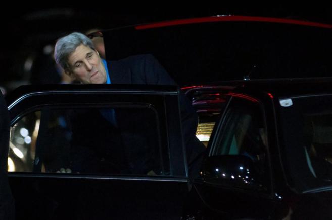 El secretario de Estado John Kerry, a su llegada a Viena.