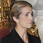 La Infanta Elena, en el funeral.