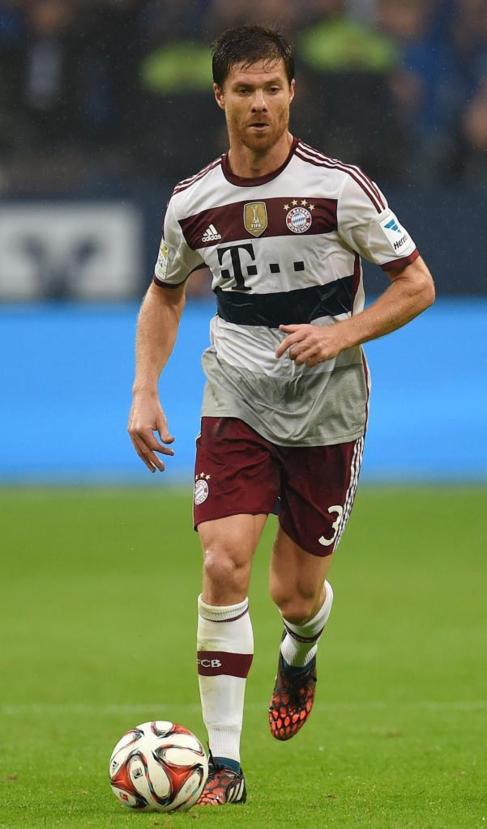 Xabi Alonso, en un partido con el Bayern de Múnich, esta temporada.