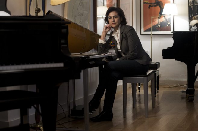 La pianista Rosa Torres-Pardo, en su estudio madrileo.