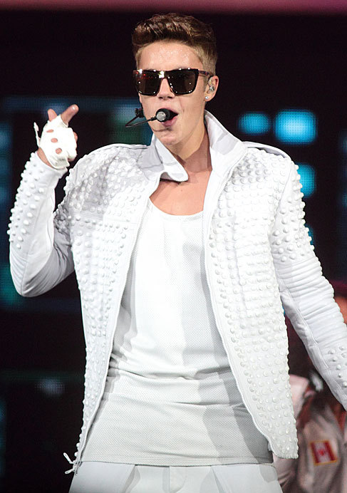 Bieber, en un concierto.