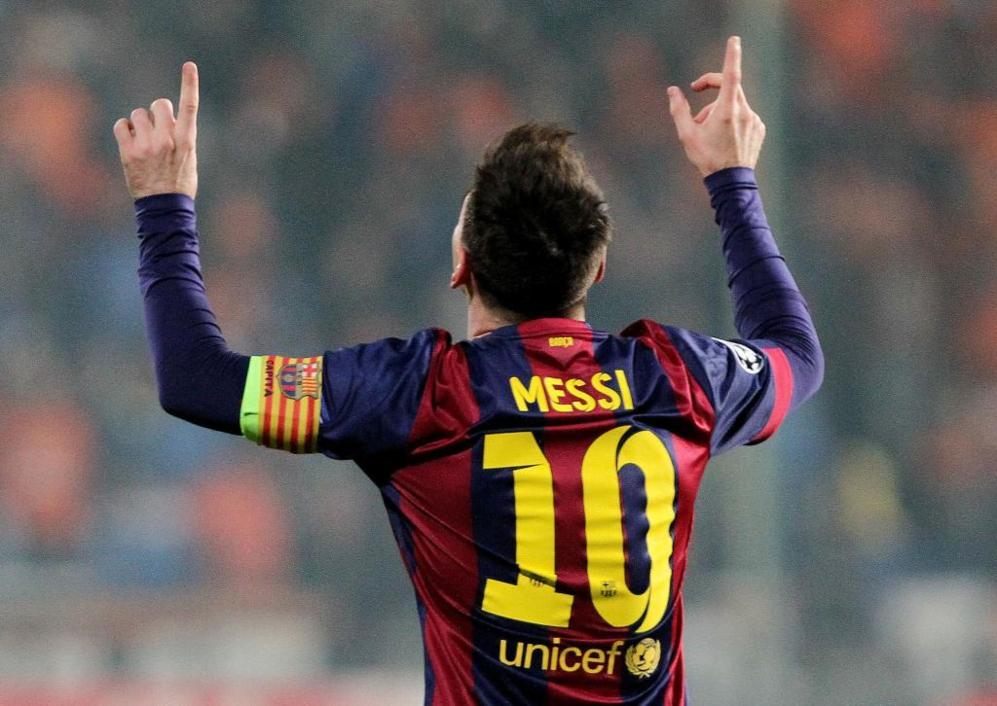 Messi hizo un hat-trick en la victoria del Bara ante el APOEL (0-4)...