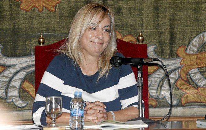 La alcaldesa de Alicante, Sonia Castedo, durante un pleno municipal.