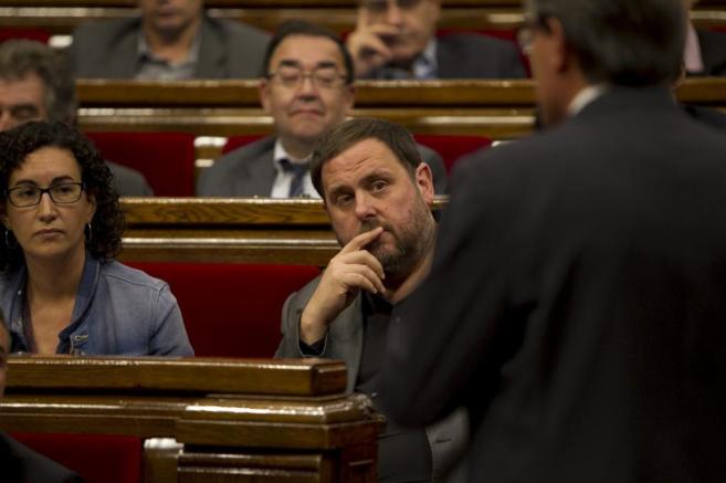 Pleno en el Parlamento de Catalua, en la foto Marta Rovira, Oriol...