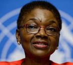 La responsable de Naciones Unidas para Asuntos Humanitarios, Valerie...