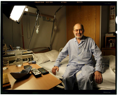 Antonio Segura, el pasado 18 de noviembre, en el hospital.