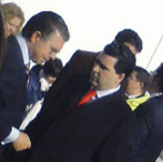 Francisco Granados, a la izquierda, con su amigo David Marjaliza.
