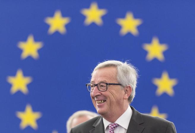 El presidente de la Comisin Europea, Jean-Claude Juncker, en la...