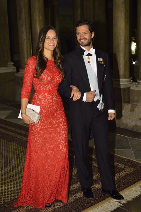 Sofia Hellqvist y Carlos Felipe de Suecia, en una gala reciente.