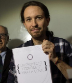 Presentacin del documento econmico de Podemos junto a economistas...