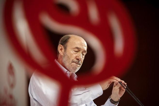 Alfredo Prez Rubalcaba, en el Congreso extraordinario del PSOE, el...