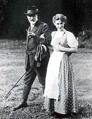 Anna Freud y Sigmund Freud