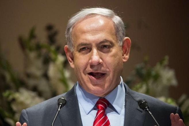 El primer ministro israel,  Benjamin Netanyahu, durante una rueda de...