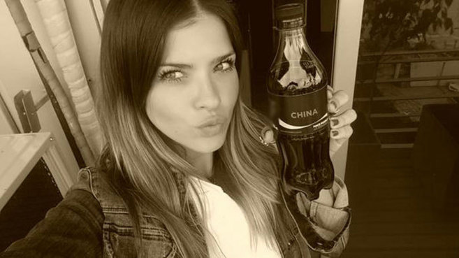 a modelo Eugenia Surez, en un selfie colgado en su Instagram.