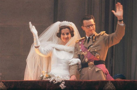Fabiola, en su boda con Balduino de Blgica, en diciembre de 1960....