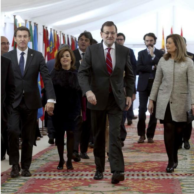 Mariano Rajoy, a su llegada al acto de conmemoracin del 36...