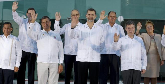 Lderes iberoamericanos en la Cumbre de Veracruz