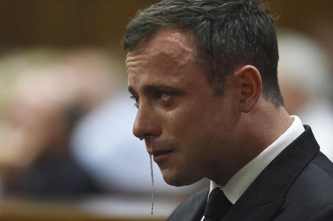Oscar Pistorius en el momento en que el Tribunal de Pretoria haca...