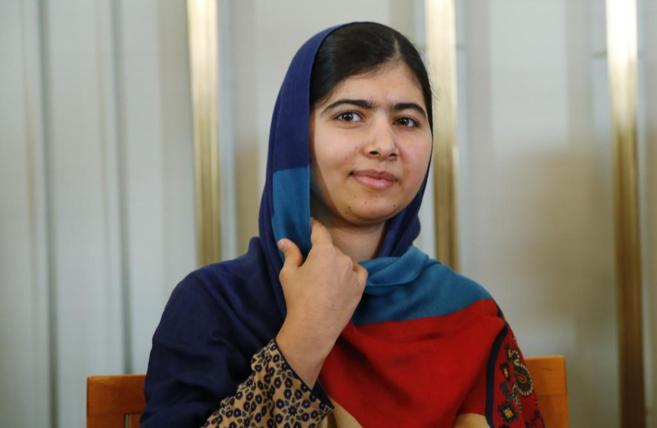 La flamante Premio Nobel de la Paz, la activista paquistaní Malala...