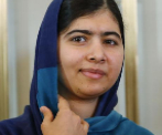 La flamante Premio Nobel de la Paz, la activista paquistan Malala...