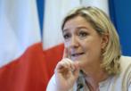 La presidenta del Frente Nacional, Marine Le Pen, durante un acto en...