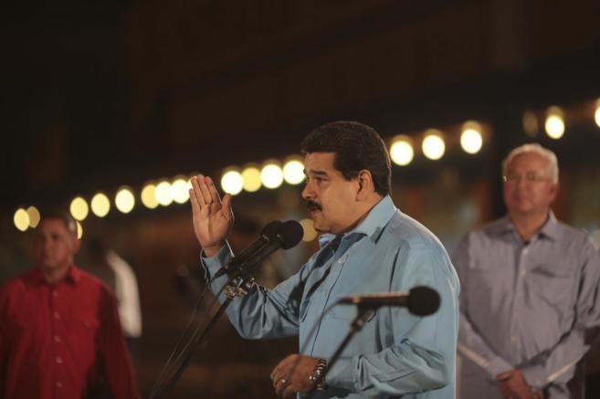 El presidente de Venezuela, NIcolás Maduro, se dirige a los medios en...
