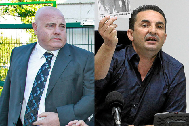 A la izquierda, el abogado Agustn Ribera; a la izquierda, el alcalde...