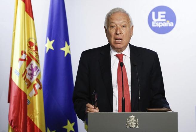El ministro de Asuntos Exteriores, José Manuel García-Margallo, en...