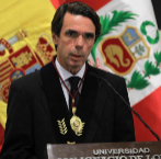 Aznar, en el acto de entrega de la medalla a los Valores Democrticos...