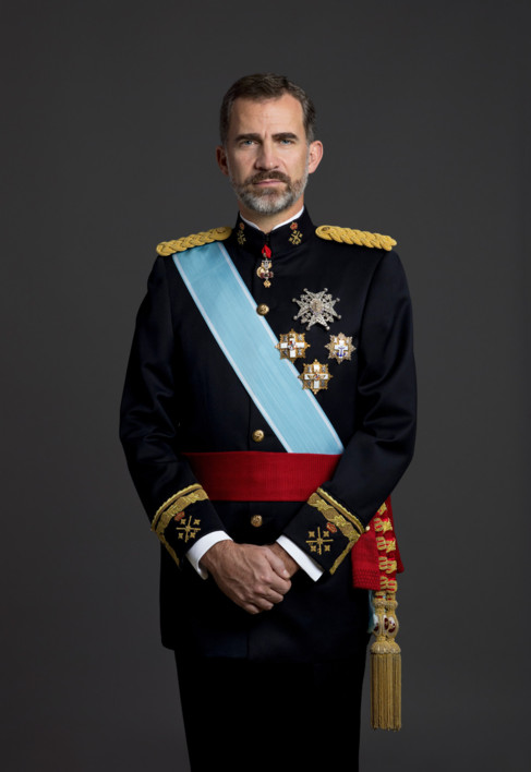 Felipe VI con uniforme de gran etiqueta de Capitn General del...